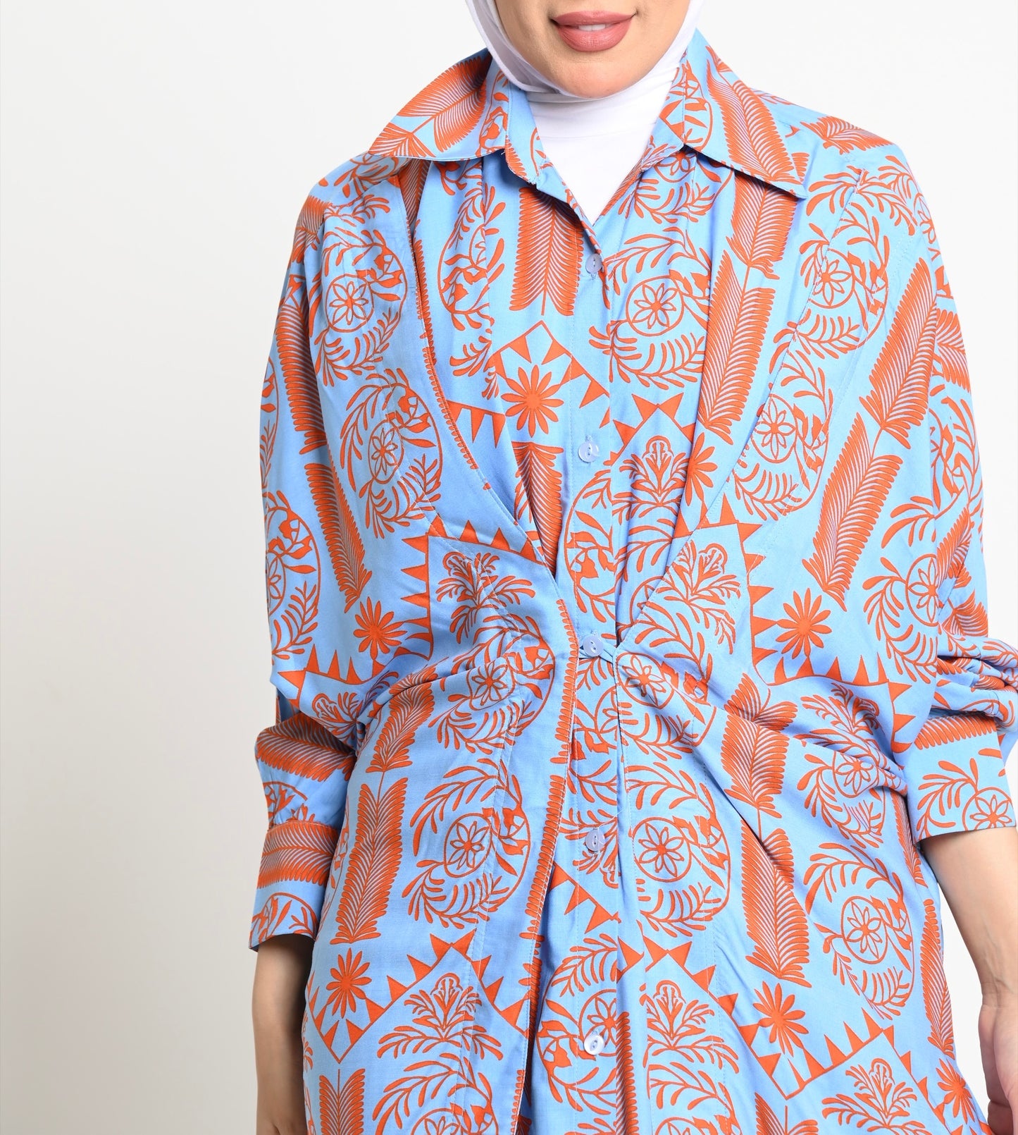 Blue and orange